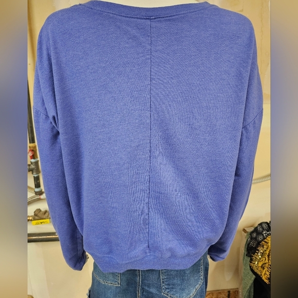 Superman Long Sleeve Round Neckline Glitter Logo Sweatshirt Size XXL Juniors - Picture 5 of 11